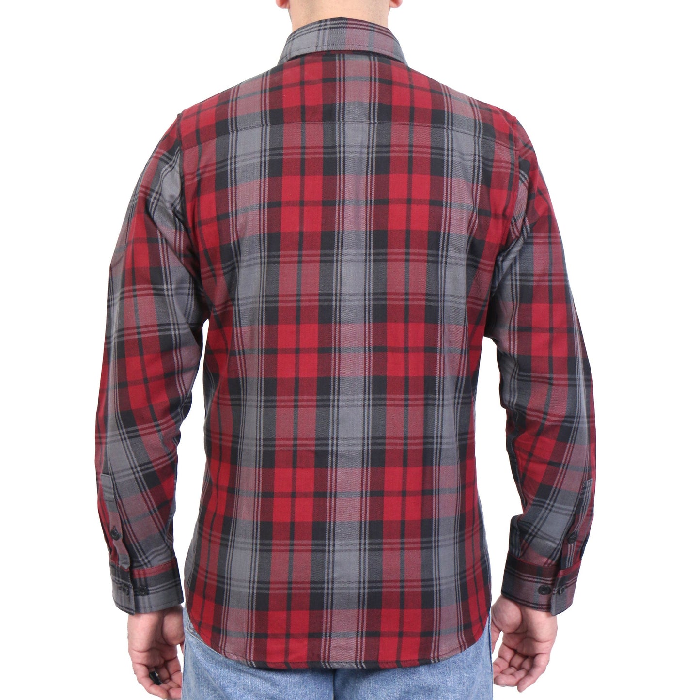 Hot Leathers Men's 'Cold Trail' Multi/Color Cotton Flannel Shirt - Button Front - Riding/Casual/ Work Wear - FLM2022