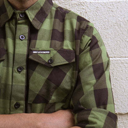 Hot Leathers Men's 'Dust Highway' Multi/Color Cotton Flannel Shirt - Button Front - Riding/Casual/ Work Wear - FLM2027