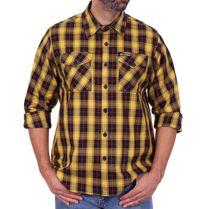 Hot Leathers Men's 'Riot Alley' Multi/Color Plaid Flannel Shirt - Button Front - Riding/Casual/ Work Wear - FLM2036