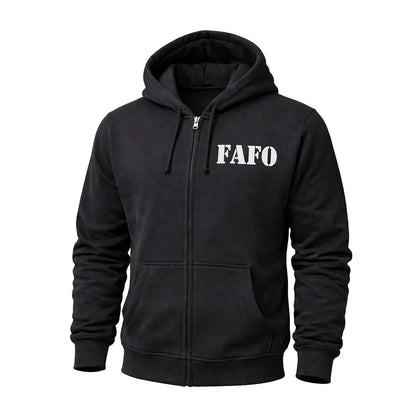 Derringer FAFO Men’s Motorcycle Hoodie – Reflective Urban Streetwear for Riders