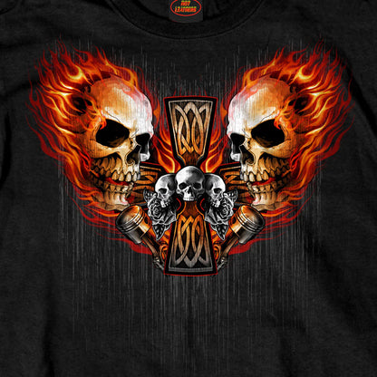 Hot Leathers Archangel Men's Black T-Shirt GMD1538