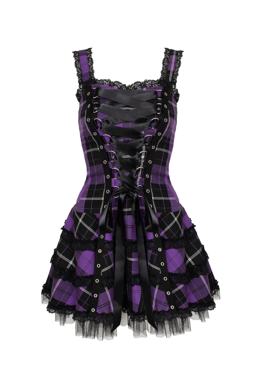 Hell Bunny Harley Punk Tartan Dress