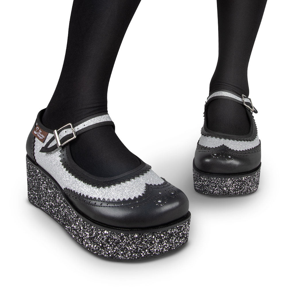 Havana Glitter Women's Mary Jane Platforms