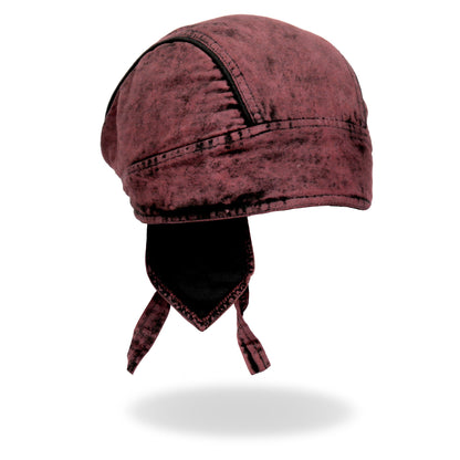 Hot Leathers Rust Dye Denim Lightweight Headwrap HWH1106
