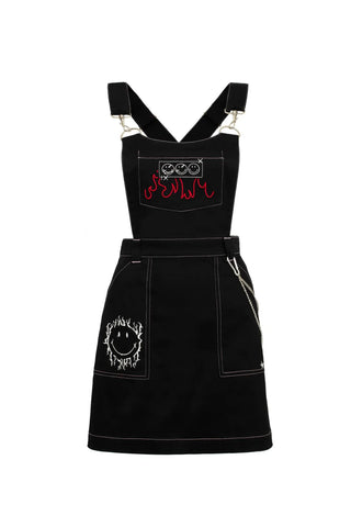 Hell Bunny Smiley Dylan Pinafore Dress