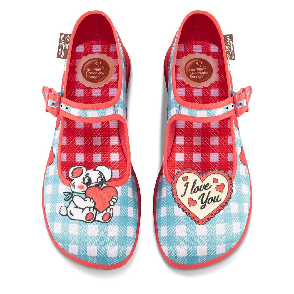 I Love You Women's Mary Jane Flats