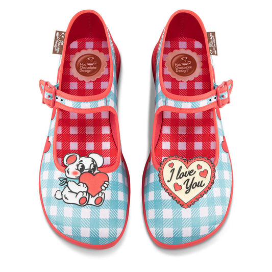 I Love You Women's Mary Jane Flats