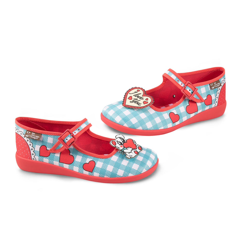 I Love You Women's Mary Jane Flats