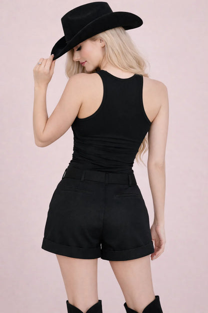 Wild for The Night Lace Up Tank by Demi Loon