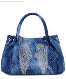 Sparkling Wing Design Fashion Handbag