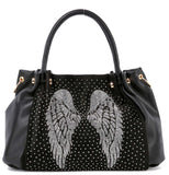 Sparkling Wing Design Fashion Handbag