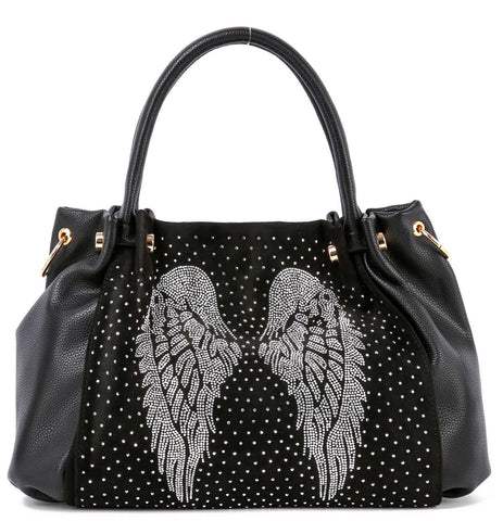 Sparkling Wing Design Fashion Handbag