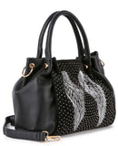 Sparkling Wing Design Fashion Handbag