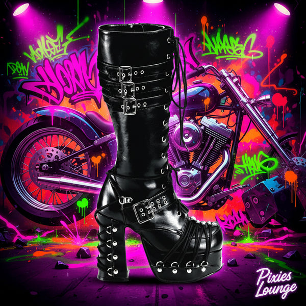 Demonia Knee High Charade-206 Boots