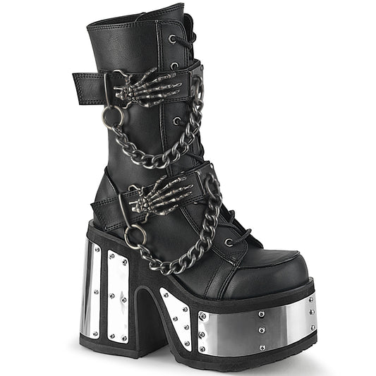 Demonia Chained Camel-120 Mid Calf Boots
