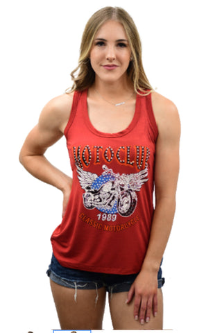 Liberty Wear MotoClub Slashed Tank