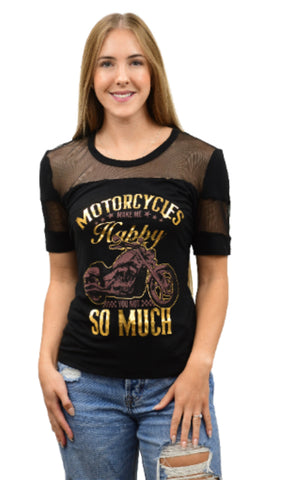 Liberty Wear Motorcycles Make Me Happy Tee