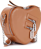 Petite Heart Zipper Chain Bag