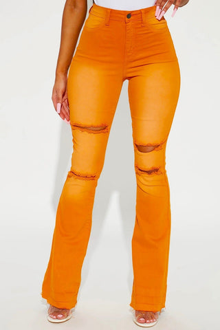 Ripped Rebel Flare Ombré Jeans