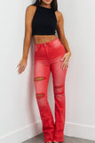 Ripped Rebel Flare Ombré Jeans