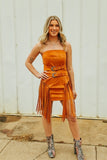 Sunset Siren Suede Dress