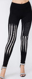 Rhinestone Flag Leggings