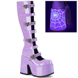 Spiderweb UV Buckle Up Chunky Boot