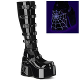 Spiderweb UV Buckle Up Chunky Boot