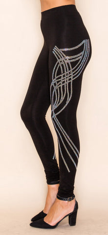 Vocal Sparkle Swirl Slayers High-Waist Leggings