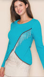 Vocal Fringe Flair Fall Sweater