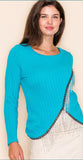 Vocal Fringe Flair Fall Sweater