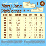 Chocolaticas Halloween Pink Bones Women's Mary Jane Platform