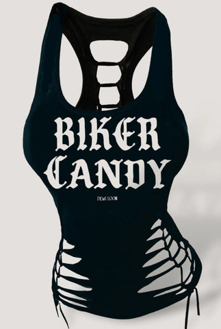 Fueled by Attitude Biker Candy Slashed Rally Tank