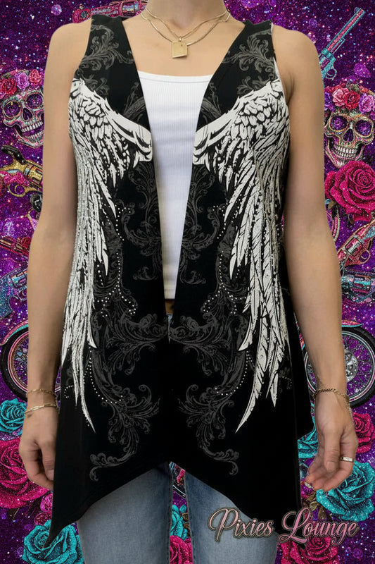 Wings of Protection Open Cardigan