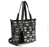 Bling Skull Tote with Fringe Tassel