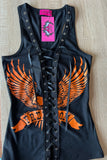 Freedom Angel Rider Lace Up Tank