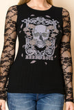 Vocal Black Lace Rebel Rock Rider Top