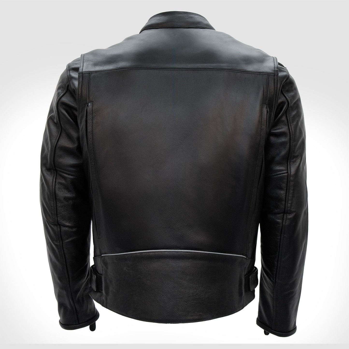 Hot Leathers JKM1021 Men's Black Leather Motorcycle Biker Carry and Conceal Vented Scooter Jacket