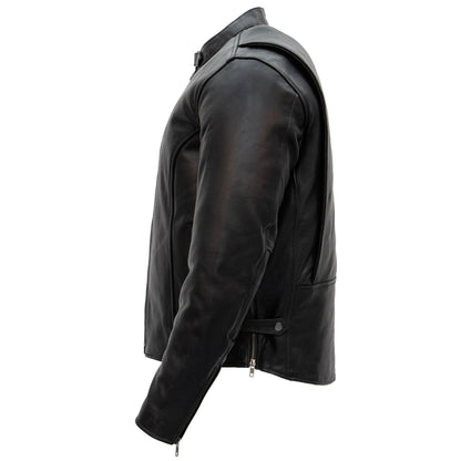 Hot Leathers JKM1027 Men’s Black ‘Carry and Conceal’ Leather Motorcycle Biker Jacket