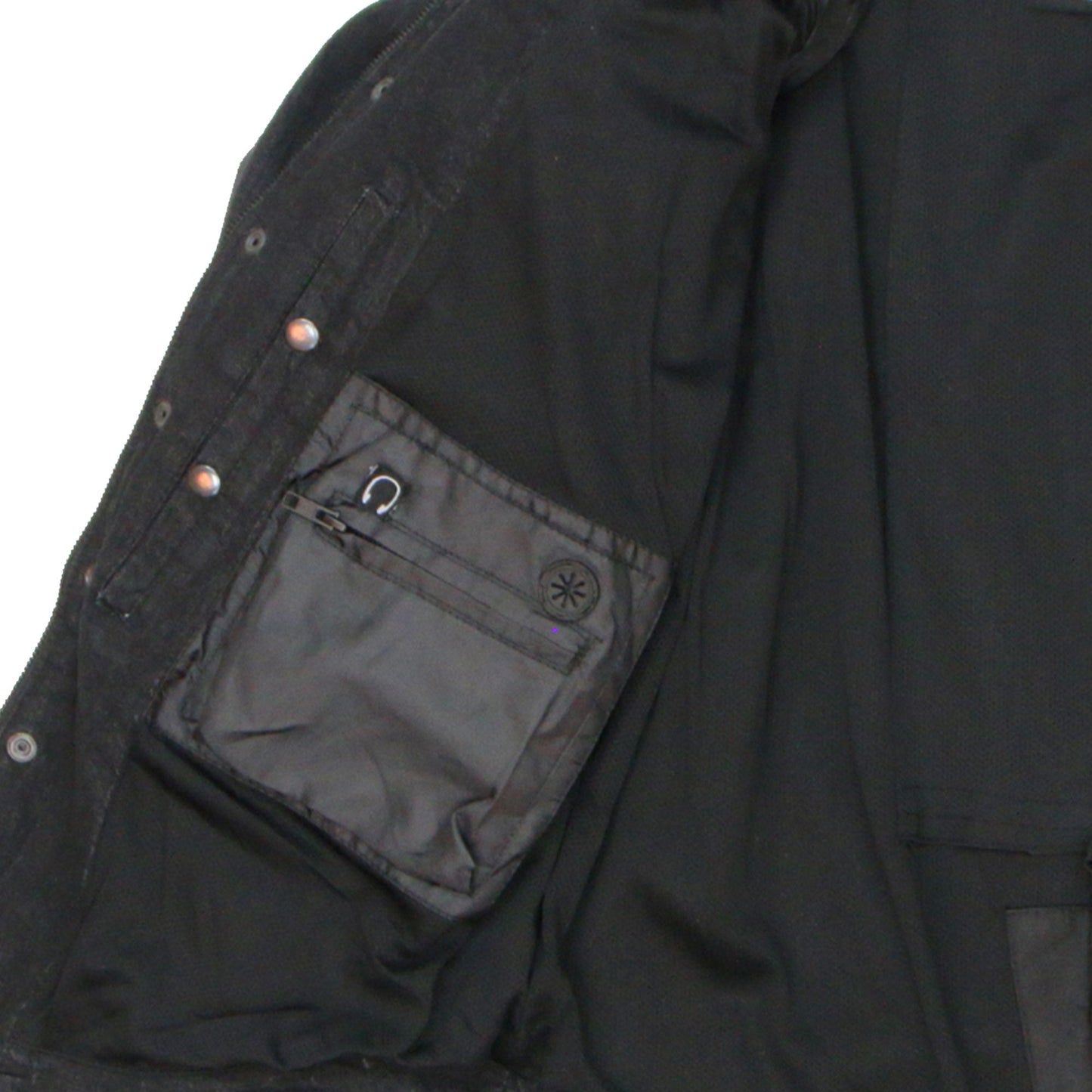 Hot Leathers Men's 'Backroad' Black Cotton Flannel Shirt - Button Front - Riding Protective Wear - JKM3009