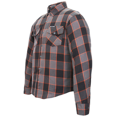 Hot Leathers Men's 'Deadman' Multi/Color Cotton Flannel Shirt - Button Front - Riding Protective Wear - JKM3010