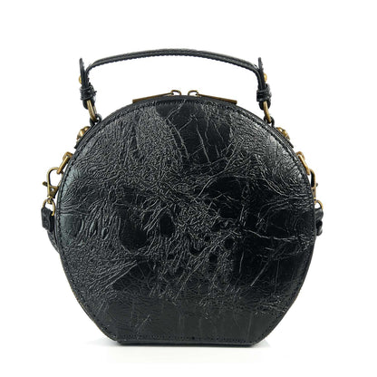 Steampunk Skull Clockwork Bag – Gothic Biker Crossbody Purse | Midnight Rebellion