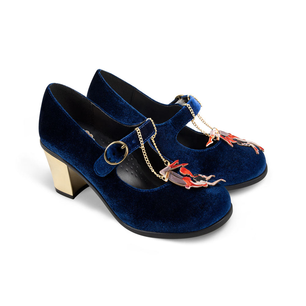 Les Dames Du Cirque Women's Mary Jane Mid Heels