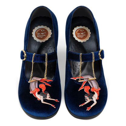 Les Dames Du Cirque Women's Mary Jane Mid Heels