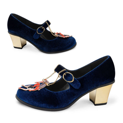 Les Dames Du Cirque Women's Mary Jane Mid Heels