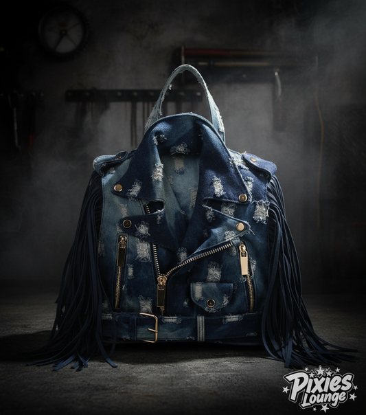 Fringe Fury Backpack Biker Jacket Bag