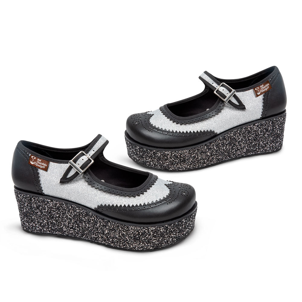 Havana Glitter Women's Mary Jane Platforms