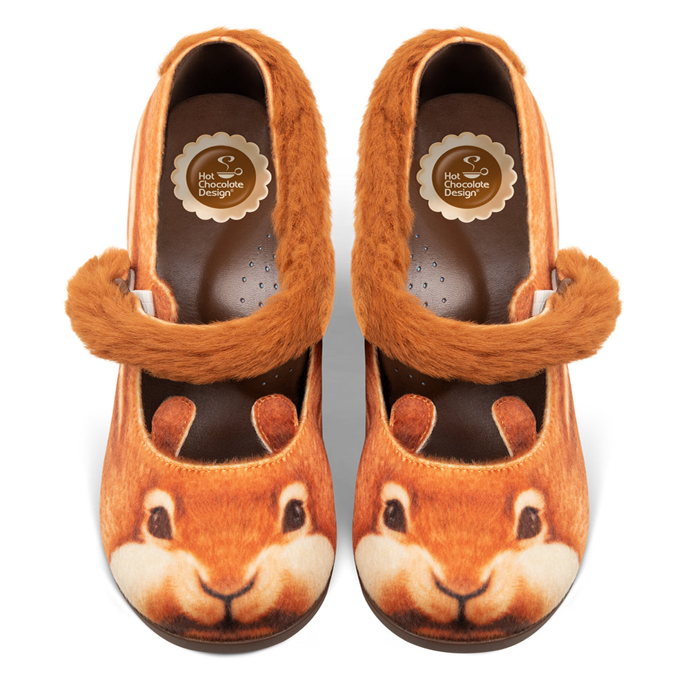 Nutty Cheeks Women's Mary Jane Mid Heels
