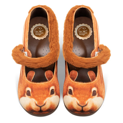 Nutty Cheeks Women's Mary Jane Mid Heels