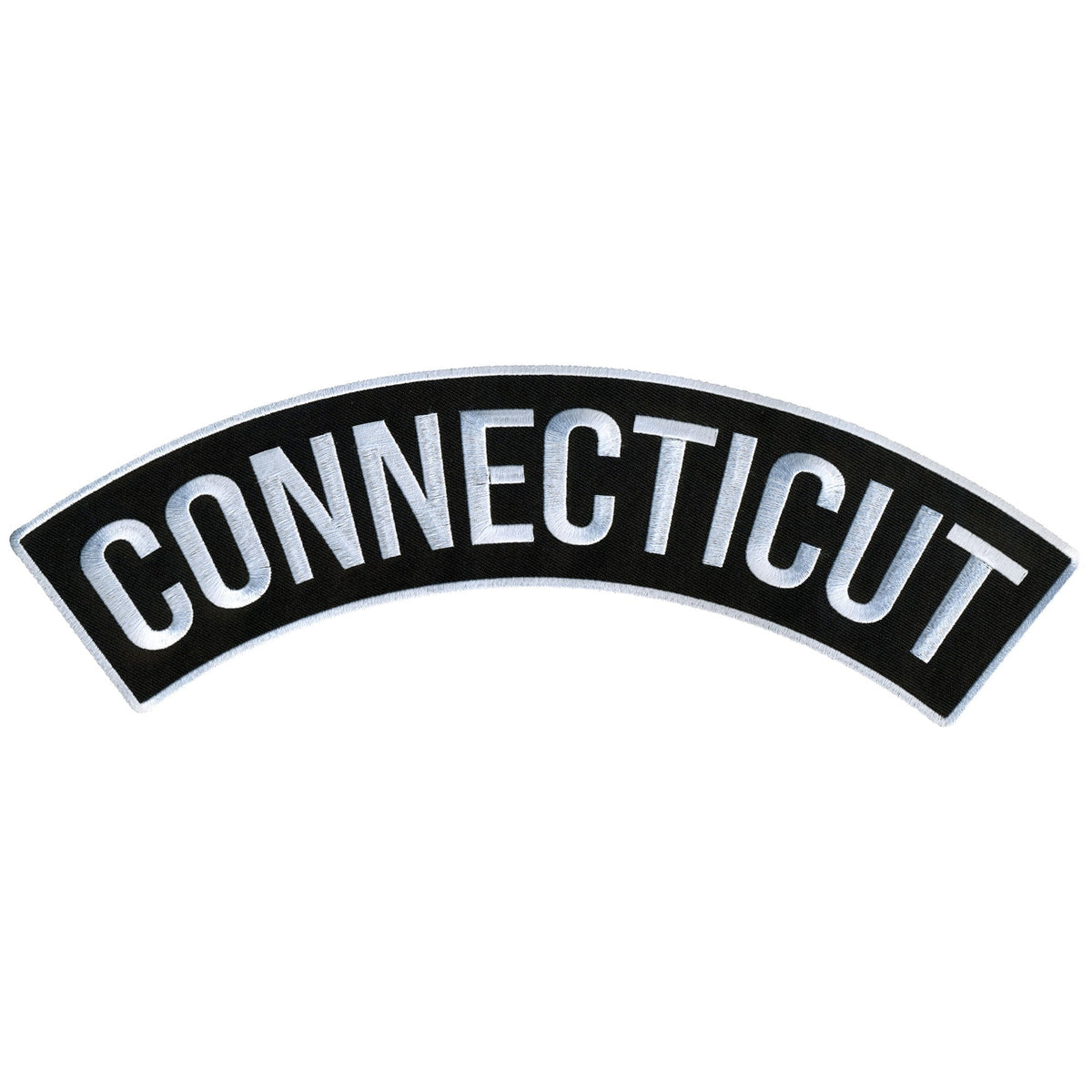 Fillable Top Rocker Hot Leathers Connecticut 12” X 3” Top Rocker Patch – Pixies Lounge Online
